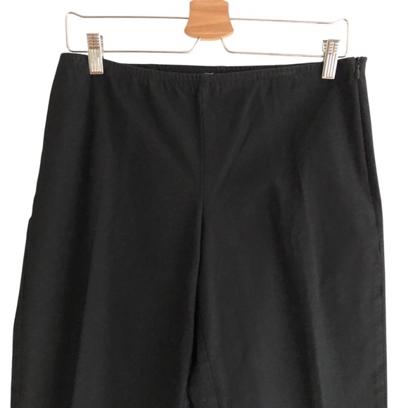 Eileen Fisher Pants Organic Cotton Tapered Black Size Medium - Picture 2 of 10